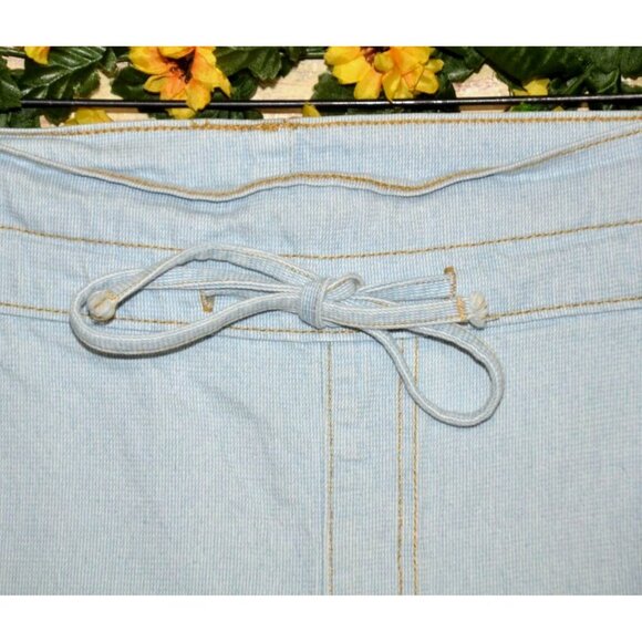 Cute Universal Thread Paper Bag Waist Light Wash Jeans Wide Leg Ladies 18 36x26 - Picture 3 of 11